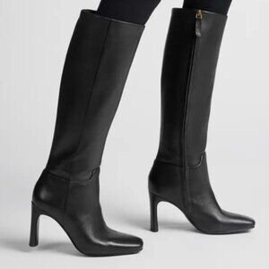 FRANCO SARTO Flexa Black High Women's Leather Boots US 8 NEW $290